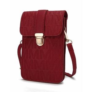Mkf Small Crossbody Cell Phone Purse Wallet Pu Leather :D